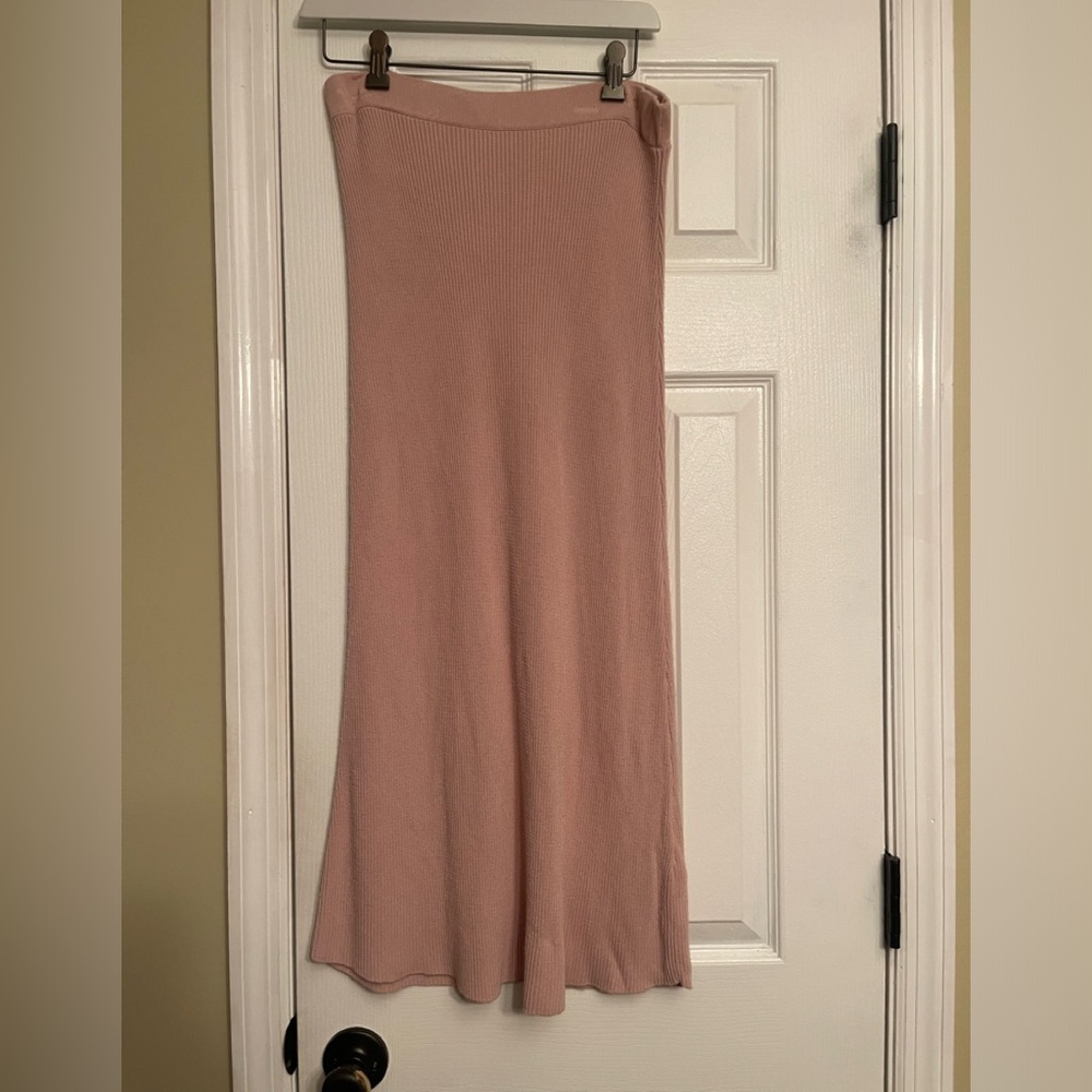 Zara maxi pink bodycon skirt Retail $98.00 Anthropologie medium - Picture 1 of 4